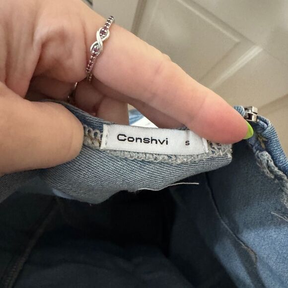 Women’s Mini Denim Dress S NWT - Picture 3 of 5